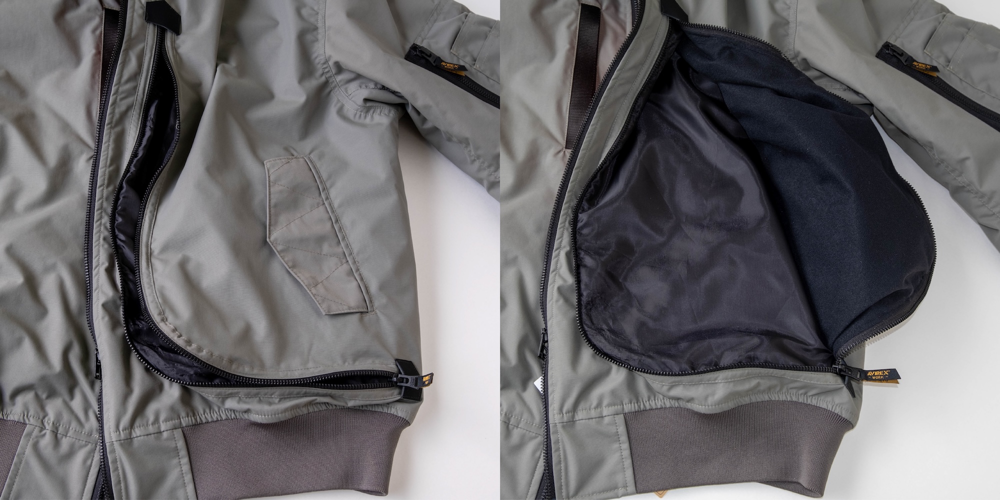 大型ファスナーポケット