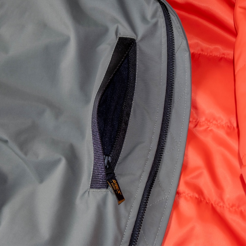 右胸ファスナー