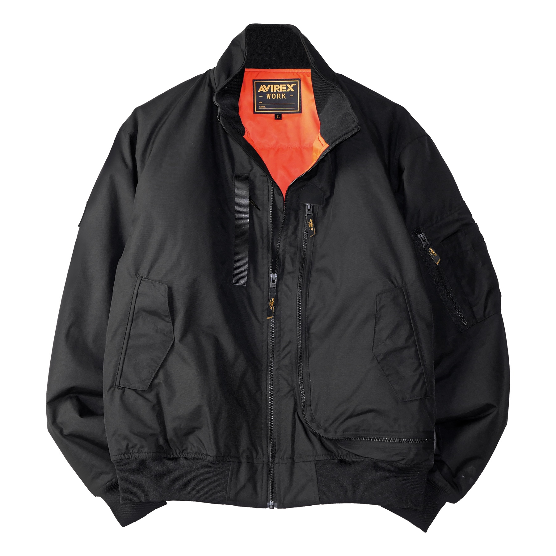 AVIREX WORK AV501 フライト防寒ジャケット フォースブラック