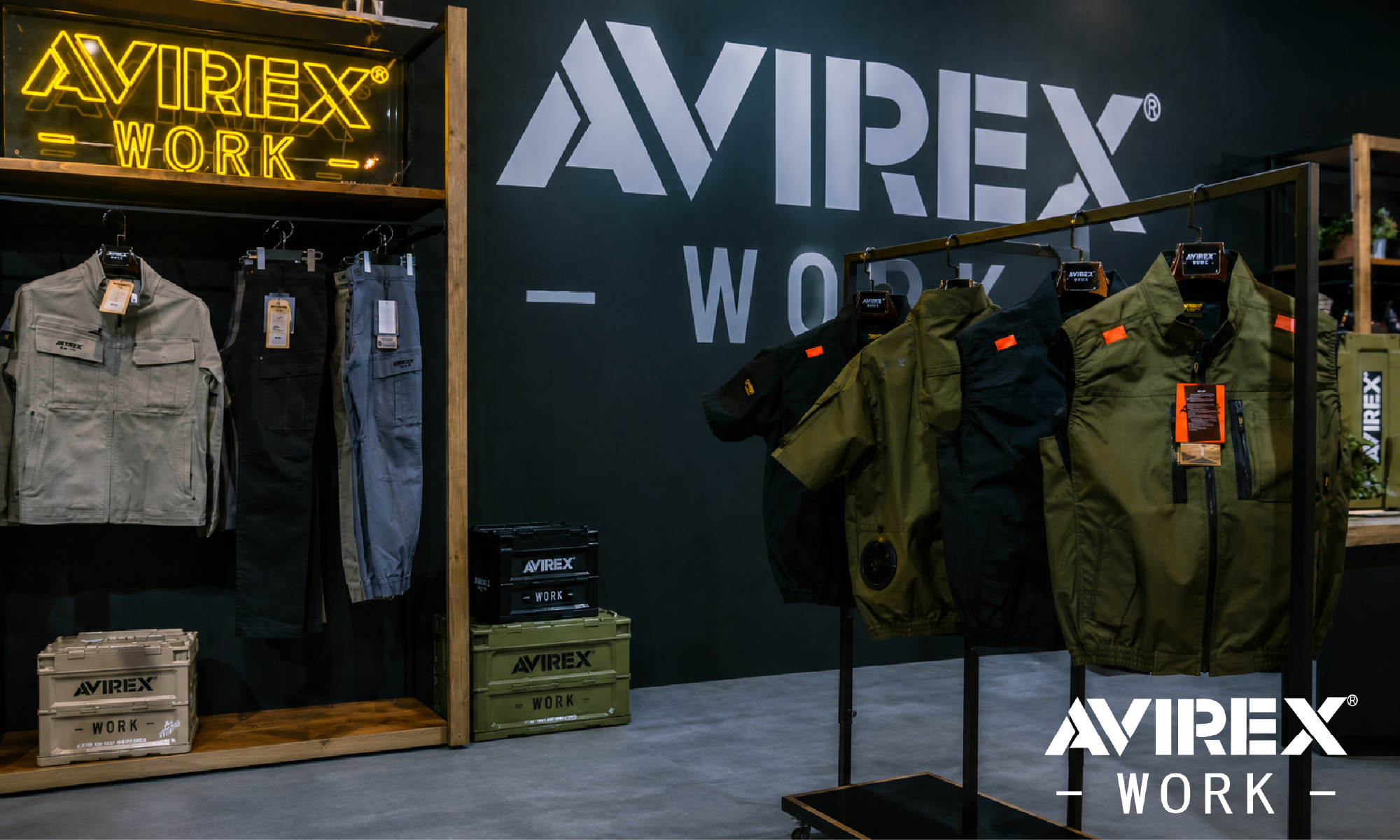 AVIREX WORK ブランドビジュアル バナー2