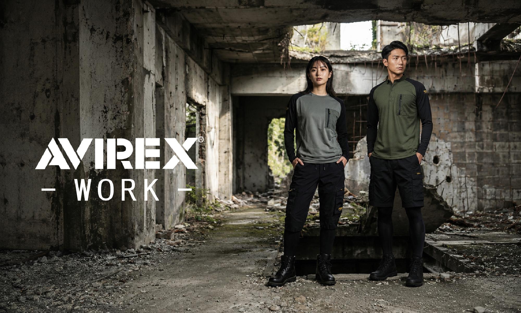 AVIREX WORK ブランドビジュアル バナー3